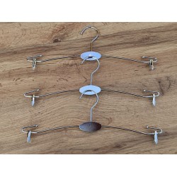 Плечики-вішалка для білизни (хромована з прищепками) №2